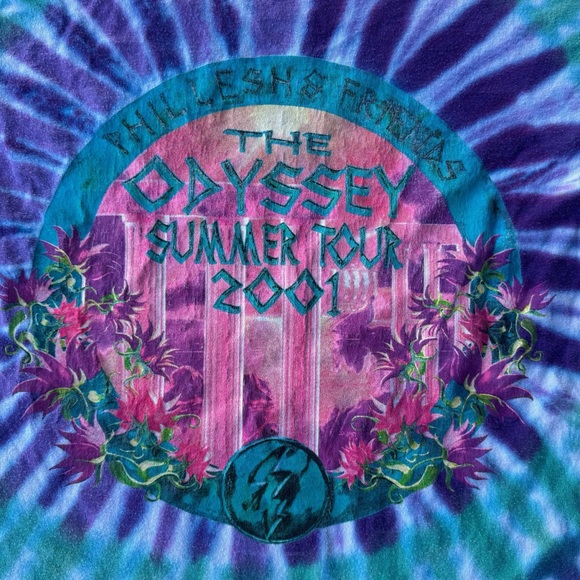 2001 Grateful Dead The Oddysey Summer Tour Merch Tee Shirt Concert Vintage Band - Picture 5 of 11
